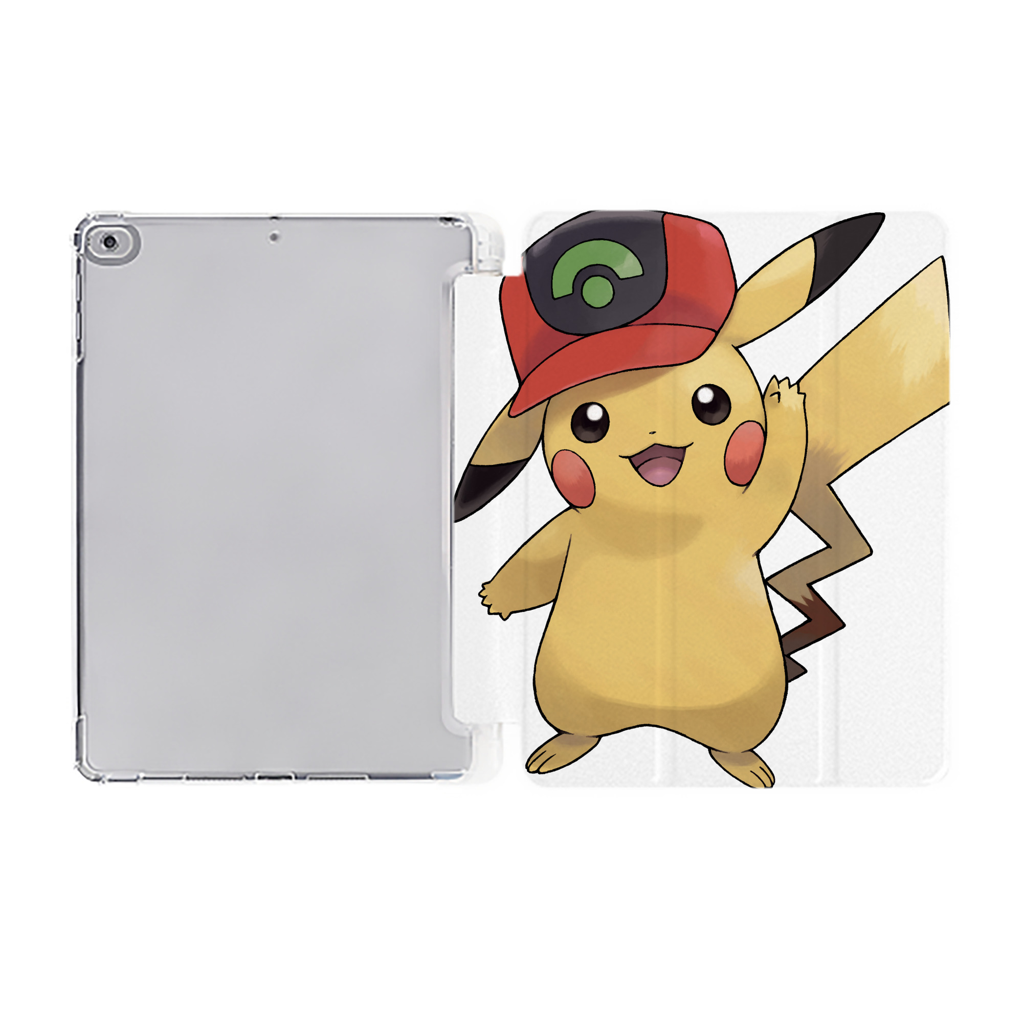 （画像用） ポケットモンスター Pokémon IPad ケース ペン収納付き 三つ折りスタンド PUレザー×シリコン 対応機種9.5/10.5/10.9インチ